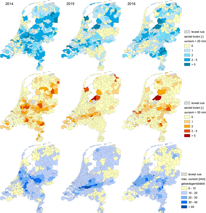 Registratie regenbui Nederland